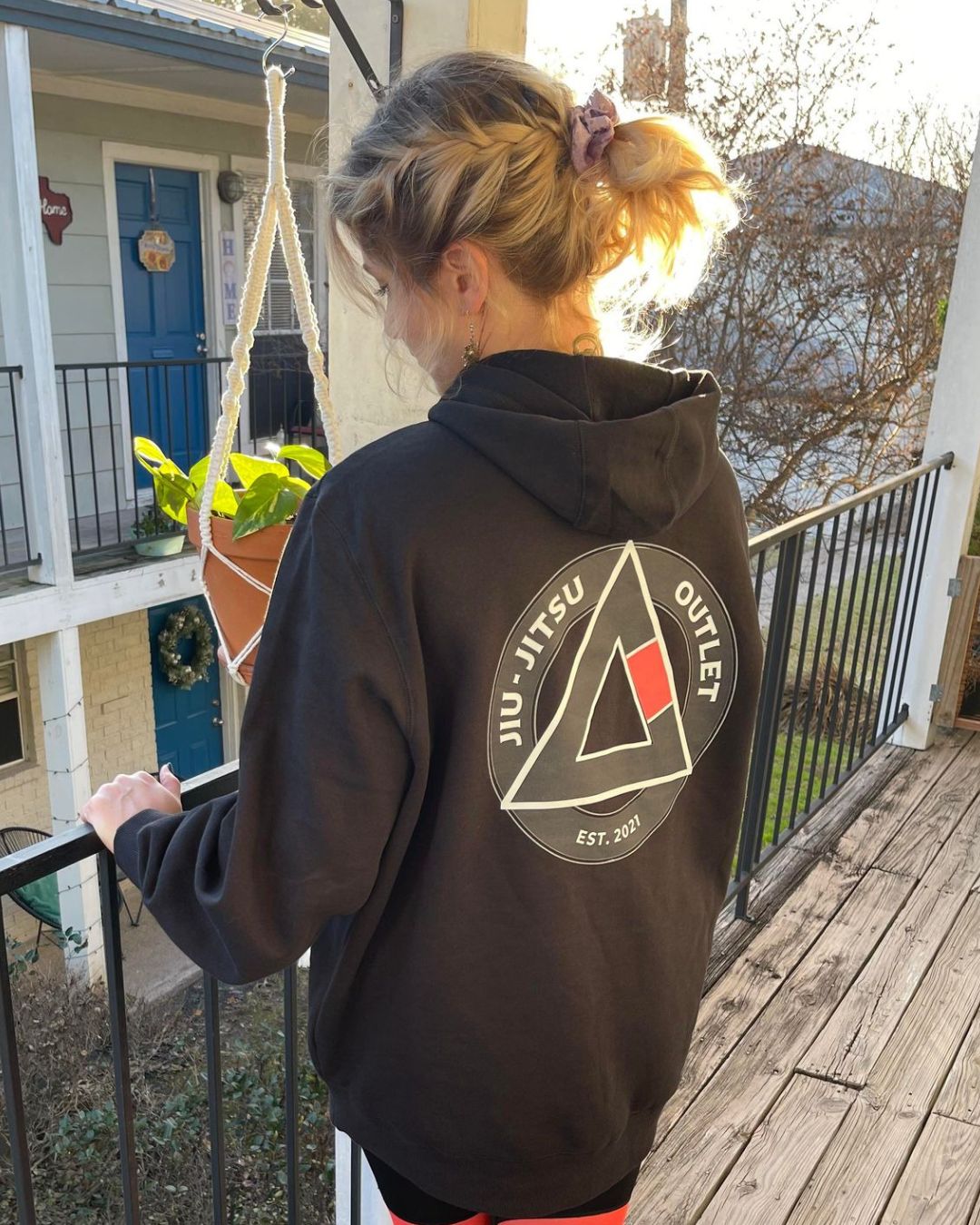 Classic "Jiu-Jitsu Is My Outlet" Black Pullover Hoodie