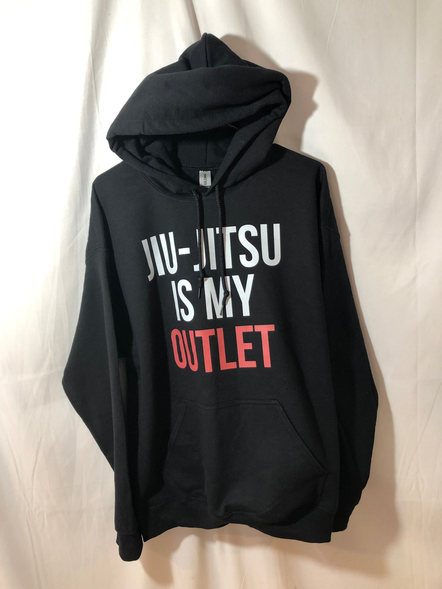 Classic "Jiu-Jitsu Is My Outlet" Black Pullover Hoodie
